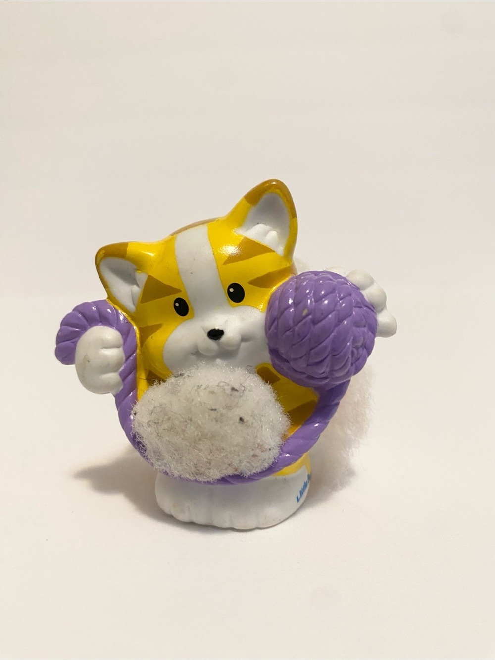 Little People Cat Kitten Touch Feel Dollhouse Animal Fisher Price Toy Vintage